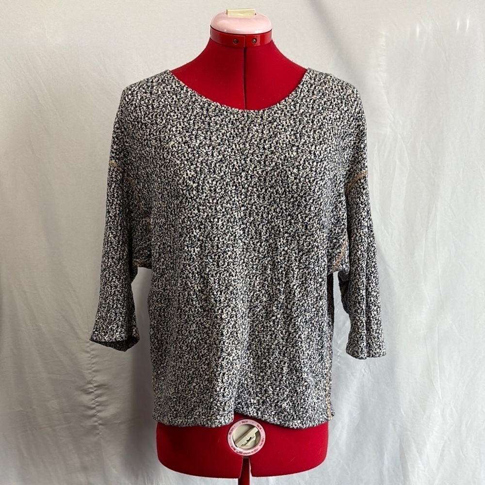 LL111 American Apparel Red and Black Relaxed Blouse